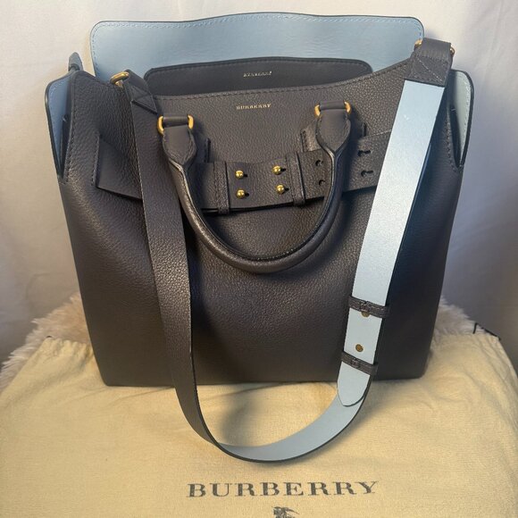 Burberry Blue and Light Blue Large Shoulder Tote Bag - Picture 1 of 4